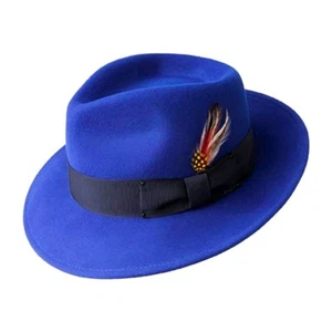 Sombrero Bailey LiteFelt Azul Real Blixen Fedora Embalable/Repelente al Agua Mediano EE. UU. - Imagen 1 de 17