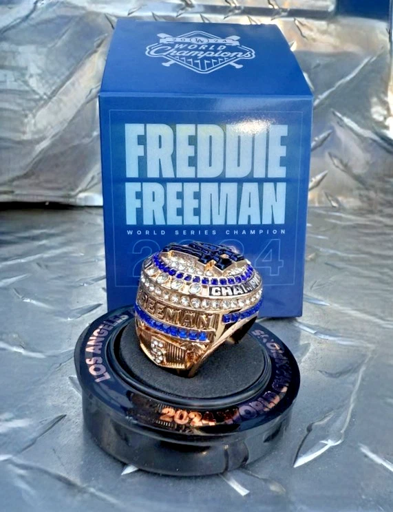 Freddie Freeman 2024 World Series Player Ring 2025 Dodgers SGA - Image 1 of 1