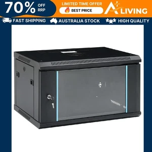 6U Wall Mounted Network Cabinet 19 Inch IP20 600x450x375 mm Server Storage 30165 - Picture 1 of 9