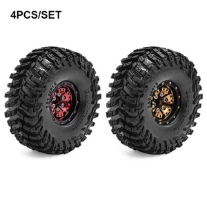 Llantas de aleación de 1,0" llanta neumático de goma para coche de radiocontrol 1/18 TRX4M SCX24 FMS Ascent-18 - Imagen 1 de 14