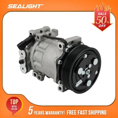 A/C Compressor with Clutch Fits Dodge Ram 1500 1994 2001 Dakota 3.9L 5.2L 57553 - Image 1 of 4