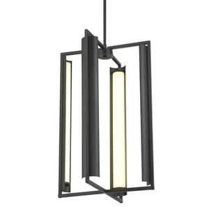 Kovacs P1555-L Trizay 16"W LED Multi Light Pendant - Coal - Picture 1 of 4