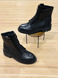 ASH Space Leder Stiefeletten Damen US 9 EU 39 schwarz atemberaubend UVP 245 $ - Bild 1 von 15