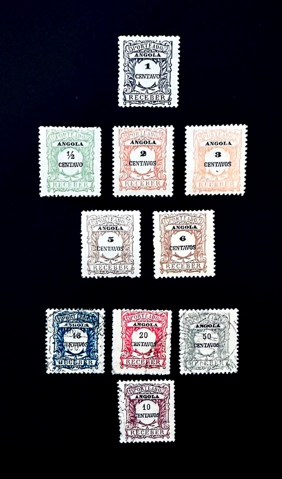 Lote de estampillas ANGOLA - 1921 franqueo como nuevo y usado r86🔥 Foto 1 de 2