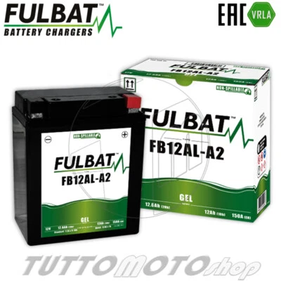 BATTERIA FULBAT GEL FB12AL-A2 = YB12AL-A2 Yamaha FZR 600 1991 1992 1993 - FZR600 - Immagine 1 di 3