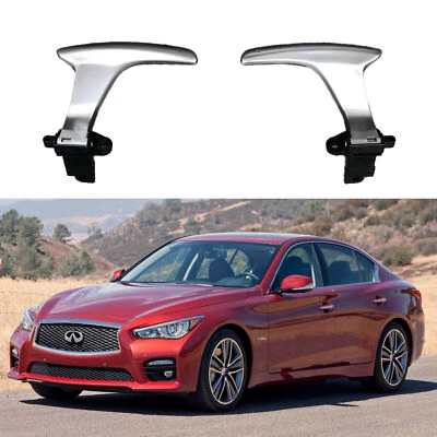 For Infiniti Q50 2014-2021 Matte Silver Steering Wheel Shift Paddle Shifter21YY4 Foto 1 de 4