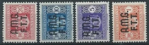 1947 TRIESTE A SEGNATASSE 4 VALORI MH * - ED084 - Imagen 1 de 1