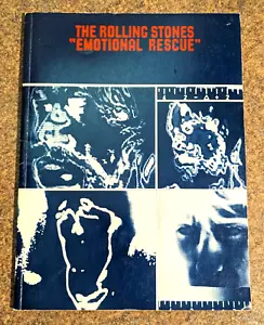 ROLLING STONES Emotional Rescue Piano Vocals Chords Song Book WITH PHOTOS 1980 - Picture 1 of 10