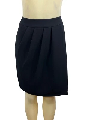 Club Monaco Women's Black High Waist Mid Tapered A-Line Skirt Sz 12 - NWT - Image 1 of 4