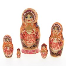5 russian dolls h15 signed hand painted matryoshka russian nested dolls matrioshka