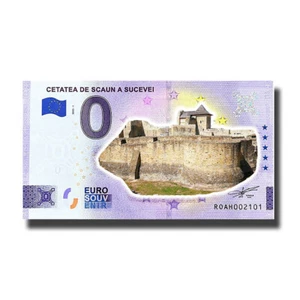 Billete de recuerdo de 0 euros Cetatea De Scaun A Sucevei color Rumania ROAH 2022-1 - Imagen 1 de 3