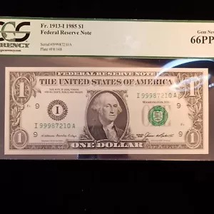Fr# 1913-I $1.00 Series 1985. (CB-049) - Picture 1 of 2