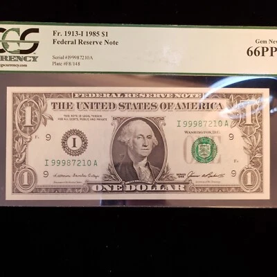 Fr# 1913-I $1.00 Series 1985. (CB-049) - Image 1 of 2