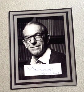 Foto firmada por Frederick Sanger (†2013) 2x Nobelpreis Chemie autógrafo 10x12 - Imagen 1 de 1