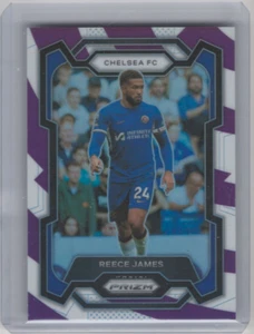 2023 Panini Prizm #182 REECE JAMES PURPLE & WHITE STRIPES /92 - Picture 1 of 2