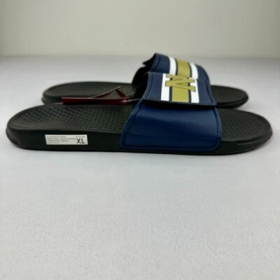 Sandalias FOCO Azul Marino Guardiamarinas Deslizables Para Hombre Talla 13 Azul Marino y Dorado NCAA Sin Cordones Informales Foto 1 de 4