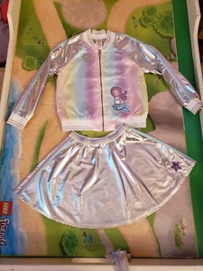 Metallic Mermaid Girls 2pc Oufit Size 7 - Picture 1 of 5