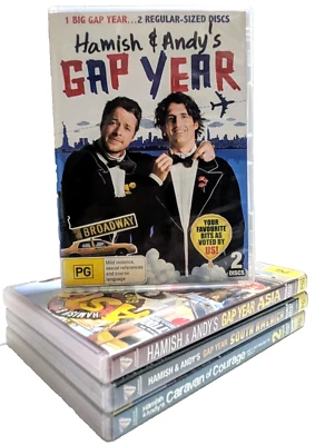 4 x Hamish And Andy's Gap Year Caravan of Courage DVD Bundle Region 4 - image 1 of 4