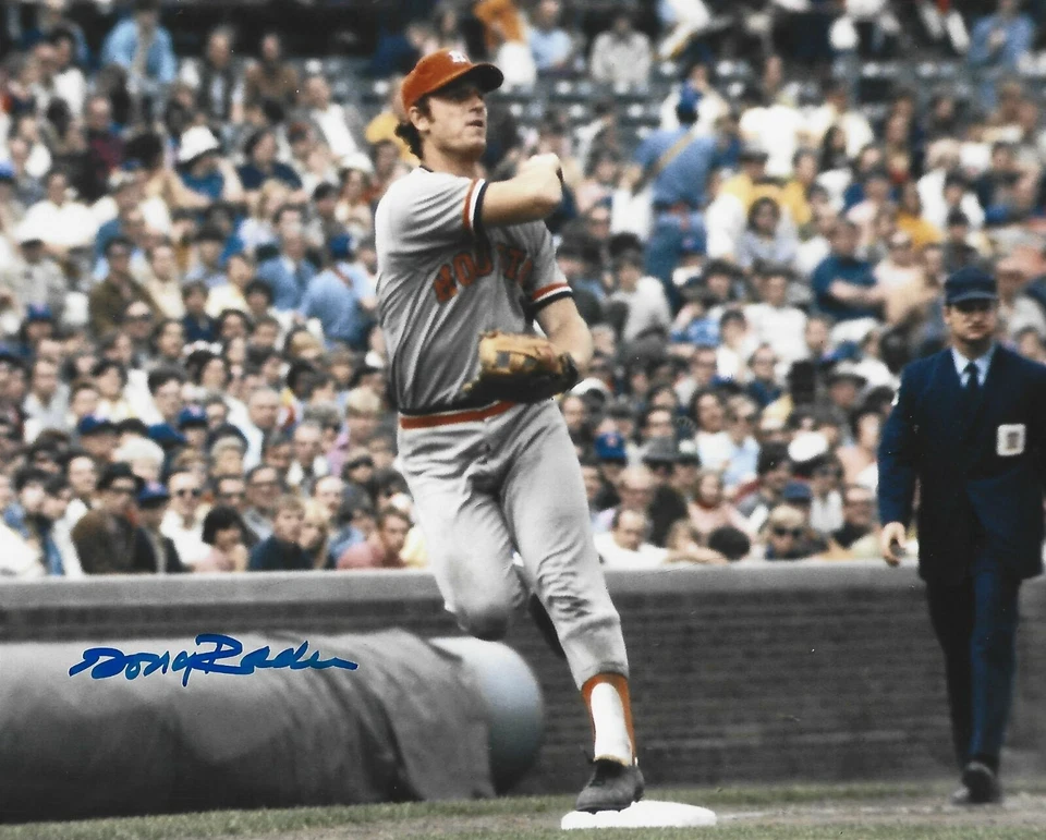 HOUSTON ASTROS DOUG RADER SIGNED 8X10 5X GOLD GLOVE WINNER RANGERS PADRES JAYS - Image 1 of 1