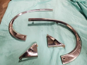 1959 Edsel Villager Rear Quarter Trim End Tailgate Molding Chrome Curved 59 - Picture 1 of 10