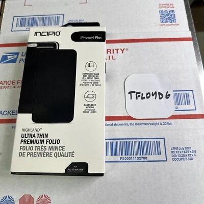 NEW Incipio - iPhone 6 PLUS, 6s PLUS-Wallet Folio Credit Card, Rigid Cover-Black - Image 1 of 2