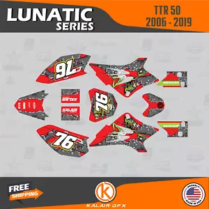 Graphics Kit for Yamaha TTR50 (2006-2023) TT-R50E TTR50 LUNATIC-Red - Bild 1 von 6