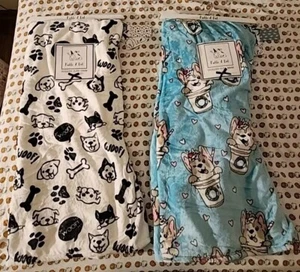 NWT (2×) Pickle & Dot Plush Throw Blankets 60”x70 VHTF! Exact Blankets Shown - Picture 1 of 5