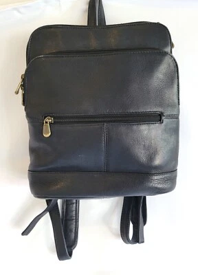 Le Donne Riverwalk Women's Black Backpack Full Grain Colombian Leather - Image 1 of 4