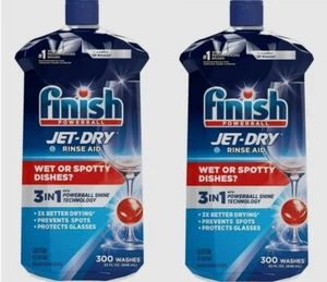 QTY 2 Finish Jet-Dry Ultra Rinse Aid Dishwasher Rinse Agent (32 oz. Each) - Picture 1 of 1