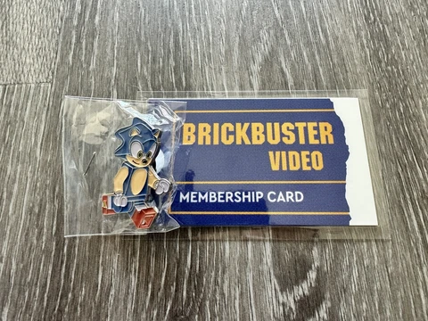 SDCC 2023 LEGO Enamel Pin Exclusive - Sonic the Hedgehog + Brickbuster Card Cover