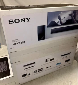 Sony Wireless Powered Subwoofer & Soundbar HT-CT390 BRAND NEW FACTORY SEALED - Picture 1 of 9