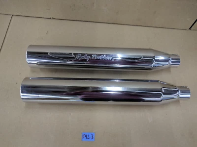 Harley-Davidson Screamin Eagle Dyna FXD Blunt-Cut Mufflers 80168-97 80169-97 - Image 1 of 4