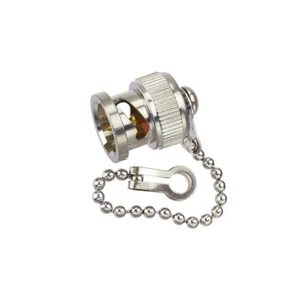 5PCS Protective Cover Dust Cap With Chain For BNC Female Jack Connector Adapter - Picture 1 of 6