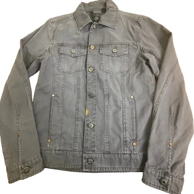 * Harley Davidson Denim Jacket Mens Sz S Gray NEW Live Free-Ride Trying - Image 1 of 4