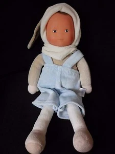 Corolle Baby Boy Blue Plush Doll RARE - Picture 1 of 7