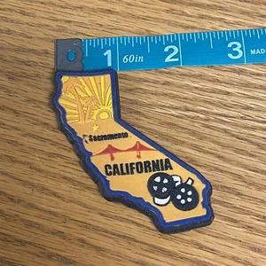 Lipco California State Magnet Sacramento Palm trees Movie Reels Bridge - Picture 1 of 2