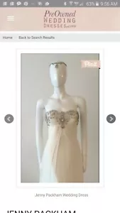JENNY PACKHAM BRIDGERTON REGENCY STIL HOCHZEITSKLEID GRÖSSE 8 - Bild 1 von 4