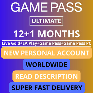 Xbox Game Pass Ultimate 12 + 1 mois ✔ ️période entière à la fois 🙂 LIRE LA DESCRIPTION