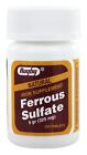 Rugby Natural Ferrous Sulfate 5gr Iron Supplment - 100 Tablets