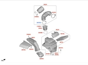 GENUINE BRAND NEW DUCT ASSY-AIR SUITS KIA CARNIVAL 2023 2.2L DIESEL S - Picture 1 of 2