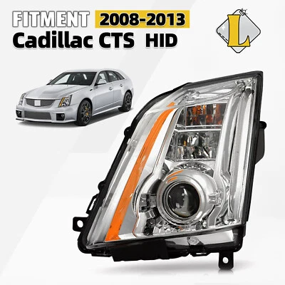 HID/Xenon Headlight 2008-2014 Cadillac CTS w/ LED DRL w/ AFS Left Driver Side - Image 1 of 2