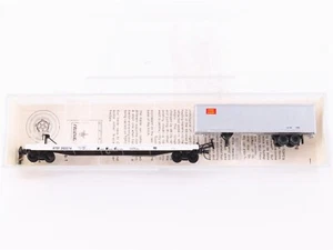 N Kadee Micro-Trains MTL 64010 ATSF TOFC Flat Car #293274 w/Custom XTRZ Trailer - Picture 1 of 8