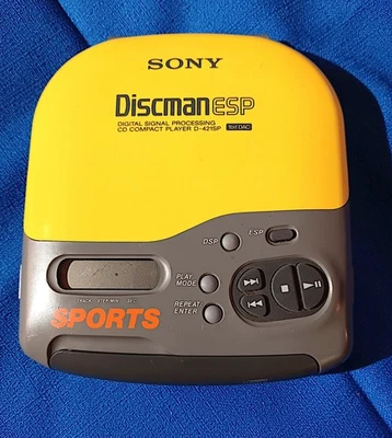 Reproductor de CD DEPORTIVO Sony Discman ESP *PARA REPUESTOS/REPARACIÓN* Foto 1 de 4