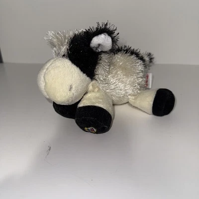 Ganz Webkinz Black White Cow 10" Plush Stuffed Animal Shaggy No Code - Image 1 of 4