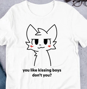 Boykisser Meme, Divertida Camisa Meme Peluda, Camisa Femboy, Orgullo Bisexual LGBTQ, Wee - Imagen 1 de 3
