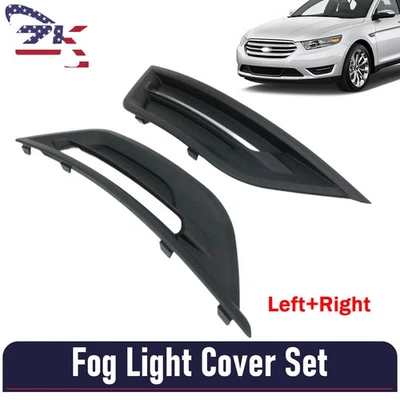 Juego de bisel de cubierta de luz antiniebla lado conductor y pasajero para Ford Taurus 2013-2019 Foto 1 de 4