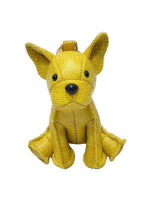 MCM YLW Women's Leather Keychain Charm French Bulldog - Image 1 of 4