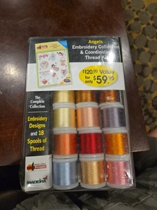 Madeira Angels, Embroidery Kit & CD & Spools Thread. SEALED - Picture 1 of 2