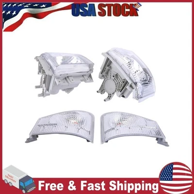 Left & Right Headlight & Corner Lamp For ISUZU NPR NPR-HD NQR NRR 2008-2020 US - Image 1 of 4