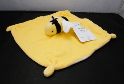 Burts Bees Manta de Seguridad Orgánica para Bebé Abeja con Manta Amarilla Espalda Blanca Nueva con Etiquetas Foto 1 de 4